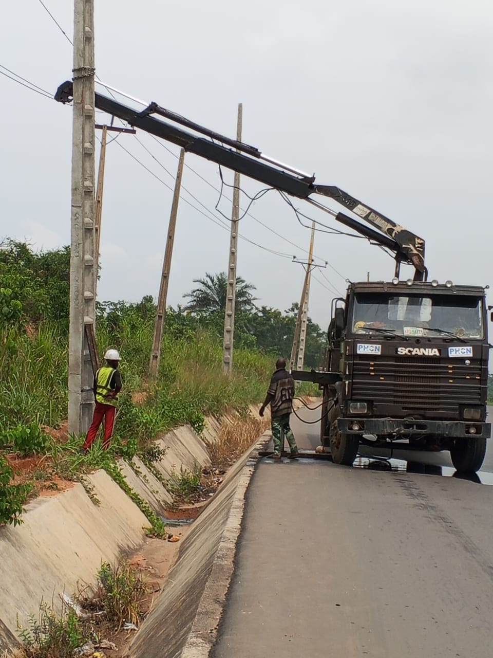 PHCN Pole Installation